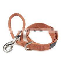 New Design Custom Print Logo Lock Hook a Integrated Dog Leash Rope Dog Leash Nylon Dog Collar and Leash Set thumbnail-5