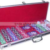 1000pcs Dice Poker Chip Set in Silver Round Corner Aluminum Case for Casino thumbnail-4