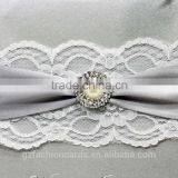 Prenium Customized Silver Color Silk Wedding Invitation Cards With Pearl and Diamond thumbnail-3