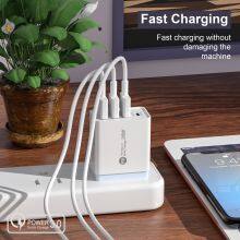New Arrival 4 Port Usb c Type c Plug Pd Us Eu Uk Quick Fast Usb Wall Charger Adapter for Cellphone Charger thumbnail-5