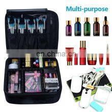 Personalized Bride Organizer Black Private Label Large Waterproof Professional Travel Custom Makeup Bag thumbnail-4