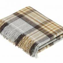 Pure Virgin New Wool Throw Blanket for Sofa Decoration ,camping,travel Picnic thumbnail-5