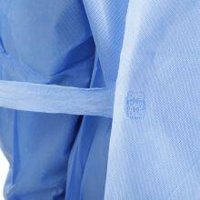 Free Sample Blue Disposable SMS Isolation Gown For Hospital thumbnail-5