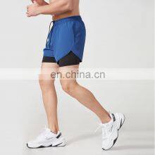 Summer Men Gym Short Polyester 2 In 1 Sweat Shorts With Pocket For Men thumbnail-5