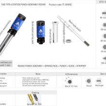 Amada Tooling FAB Type NEX Quickadjust Rapidset A STN Punch Assembly Round Ferramentas PARA Punzonadoras thumbnail-2