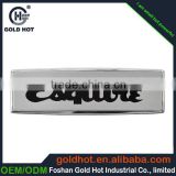 Custom best quality nameplate with plastic safety pin
