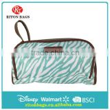 Lady's Personalized Cosmetic Bag Wholesale PU Clear Cosmetic Bag with Delicate Colors
