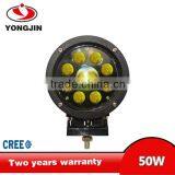 Round Led Work Light Super Bright 50W Spot IP67 3860lm Offroad LED Work Light for Truck