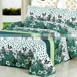 Elegant Satin Printed Bedspread Set