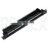 19" Fiber Optic RJ45 CAT5e UTP 24 Ports Patch Panel thumbnail-1