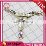 Fashion T Shape Arcylic Beads Rhinestone Shoe Decorationl Sandals Ornaments for Ladies thumbnail-2