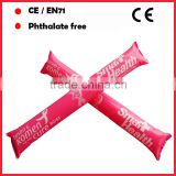 red color pvc inflatable cheering sticks for advertising