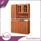 Chinese Simple Custom Short Kitchen Cabinet Mdf Wooden Kitchen Cupboard on Sale thumbnail-5