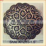 Vintage Fashion Oval and Round Customized Antique Bronze Metal Plate-style Belt Buckle With Complicated Pattern thumbnail-1