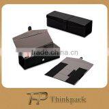 High Quality Black Folding Leather Wine Box