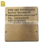 Durable use black laser engraved metal labels with different id number