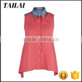 Made in China New style Formal Beautiful chiffon top blouse