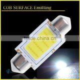 10pcs 31mm Festoon COB Car LED Dome Lights License Plate Lamps Auto Bulbs