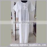 High Capability Embroidered White Cotton Nightdress/Dressing Gown thumbnail-1
