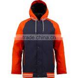 Men's Cotton Padded Varsity Jacket Hoody Drawstring thumbnail-1