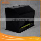 China Factory Price Black Acrylic Straw Box for Customized