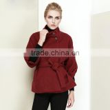 Ladies Cashmere Coat With Belt For Winter Wholesale Customization