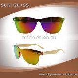 2016 Hot Selling Mirror Polarized Lens Wholesale Wooden Way Leg Sunglasses thumbnail-4