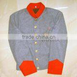 ACW Single Breasted Shell Jacket With Red Cuffs & Collar