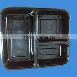 Wholesale Disposable 3-compartment Plastic Lunch Container With Clear Lid thumbnail-3
