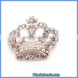 Wholesale High Quality Shiny Rhinestone Crown Brooch PFB-W055