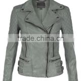 New style European style women leather jacket 2016