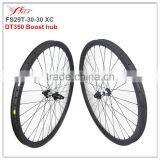 More durable carbon mountian bike wheels 28inch 30mm deep 30mm wide clincher rims disc braking 32H/32H Farsports wheels