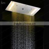 Luxury Bathroom Accessories 380*700mm Embedded Ceiling Shower Mixer Rain Shower Faucet Bubble Mist thumbnail-2