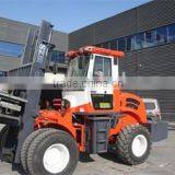 Heavy construction equipment forklift 5.5 ton SZM C5500 terrain forklift with Weichai engine