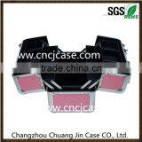 Pink Professional Beauty Double-open With Trays Hard Vanity Case,aluminum Makeup Case Empty thumbnail-3