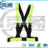 China Custom Green Running Reflective Strap Safety Vest