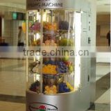 stainless steel metal frame flower auto vending machine atm wholesale China Factory supply with coin/bill/credit card/NAYAX pay