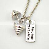 Weight Loss Fitness Necklace Sports Dumbbell GYM Strength Honour Necklace thumbnail-4
