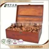 China Supplier china factory custom pine wood 12 bottle wooden wine box
