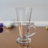 Latte coffee glass mug