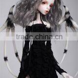 New Style Medium Length Loose Wavy Gray 1/4 Bjd Doll Wigs thumbnail-3