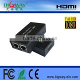 1 in 1 out HDMI Extender 30m By Two Cat5e/6 cable 1080P