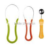 Colorful Folding Ice Cream Steel Peeler Metal Fruit Scoop thumbnail-3
