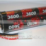 RC NIMH SC Size 3600mAh 7.2V ni-mh rechargeable battery pack