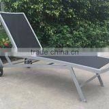 Garden Mesh Wheel Sun Lounger thumbnail-3