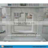 Natural Hunan White Marble Fireplace thumbnail-1