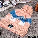 Fashion Ladies Valentine Gifts Bluetooth Knitted Hat Winter Smart Bluetooth Hat for Listen to Music Bluetooth Headset thumbnail-6