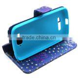 PU Leather Wallet Flip Card Holder Case Magnet Cell Phone Cover for Alcatel C7 thumbnail-4