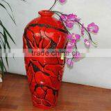 Handmade traditional floor vase large antique resin vase