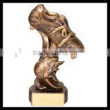 Custom Factory Direct Resin Soccer Awards Trophy Soccer Shoes Trophy thumbnail-1